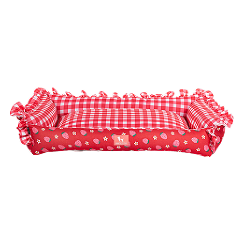 Bed For Dog Red & Pink